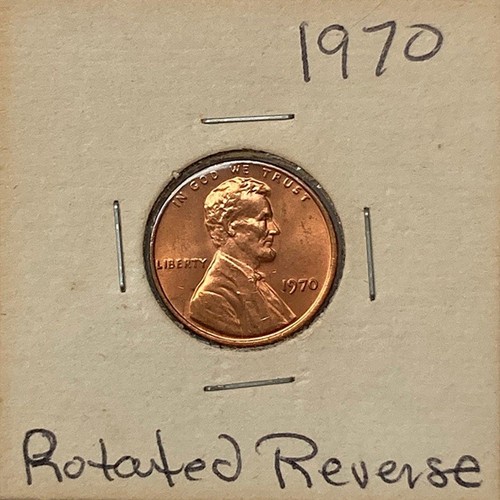 1970 lincoln cent rotated - 1970,