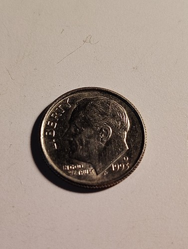 1993 dime coin slight - d, 10¢