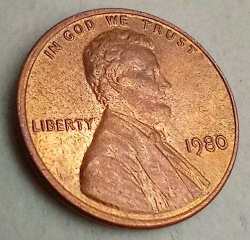 1980 lincoln memorial cent - lincoln,