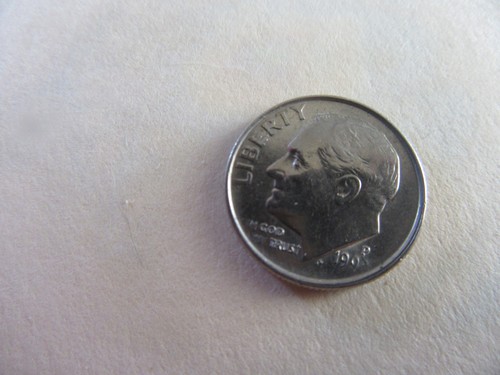 1992 roosevelt 10c dime rim - 1992,