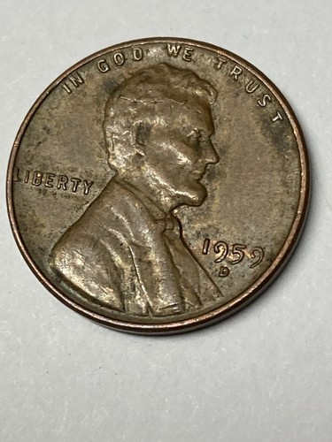 1959 lincoln cent error coin - d,