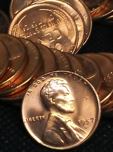 1957 lincoln cent wheat - 1957-d,
