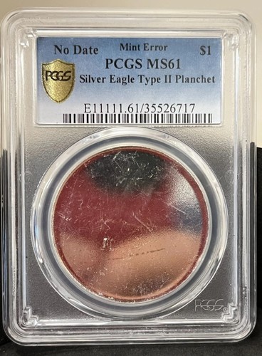 Pcgs ms61 blank planchet - blank,
